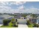 Aerial view of a charming single-Gathering home with a well-manicured lawn and landscaping at 4839 Deep Creek Ter, Parrish, FL 34219