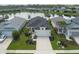 Breathtaking aerial shot of home near lake showcasing lush landscaping and neighborhood at 4839 Deep Creek Ter, Parrish, FL 34219