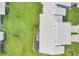 Overhead shot captures the home's layout, pristine landscaping, and proximity to other residences at 5448 Crestlake Blvd # 158, Sarasota, FL 34233
