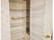 An organized closet with shelves and baskets, offering ample storage space at 5536 Denmark Dr, Bradenton, FL 34207