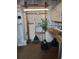 A well lit storage room with ample shelving, work area, and space for organizing tools and equipment at 5536 Denmark Dr, Bradenton, FL 34207