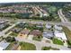 Aerial shot of a community with lakes and a golf course nearby at 609 Glen Oak Rd, Venice, FL 34293
