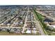 Expansive aerial view of a residential neighborhood with a golf course at 609 Glen Oak Rd, Venice, FL 34293