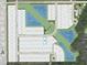 Community map showing the location with water features, and green areas at 7048 Foxboro Way, Nokomis, FL 34275
