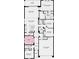 Detailed floor plan showcasing the layout of this home featuring 4 bedrooms and 3 bathrooms at 7048 Foxboro Way, Nokomis, FL 34275