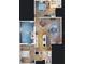 Aerial view of the house layout, showcasing the bedrooms, kitchen and living areas at 959 Cumberland Rd, Venice, FL 34293