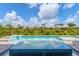 Sparkling pool with attached spa and lush landscaping provides a serene escape for relaxation and recreation at 14322 Cando Ave, Port Charlotte, FL 33981