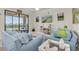 Relax in this inviting living room, with screened lanai access and golf course views at 17810 Gawthrop Dr # 406, Bradenton, FL 34211