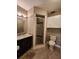 Standard bathroom featuring a framed glass shower and updated vanity sink at 2300 Stickney Point Rd # 125, Sarasota, FL 34231