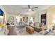Open living and dining area featuring stylish furnishings and plenty of space for entertaining at 4721 Garcia Ave, Sarasota, FL 34233