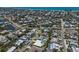Aerial shot displays the property among other homes, close to local waterways and ocean access at 508 70Th St, Holmes Beach, FL 34217