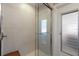 Shower with glass door and built-in seat at 508 70Th St, Holmes Beach, FL 34217