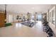 Home gym with ocean view through the open garage doors at 526 56Th St, Holmes Beach, FL 34217