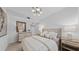 Stylish bedroom features a plush bed, neutral tones, and elegant decor at 5632 Summit Pointe Cir # 101, Bradenton, FL 34210