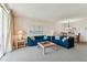 Bright and spacious living area open to dining room with comfortable seating at 7461 W Country Club Dr N # 408, Sarasota, FL 34243