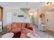 Cozy living room with a modern sofa, decorative elements, and a serene atmosphere at 850 S Tamiami Trl # 836, Sarasota, FL 34236