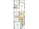 Detailed floorplan showcasing the layout of the home with three bedrooms, two baths, flex space, and open living area at 8561 Snowfall St, Sarasota, FL 34241