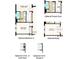 Additional floorplan options for an optional bedroom 4, study, or O.D.K. configuration, showing layout flexibility at 8561 Snowfall St, Sarasota, FL 34241