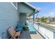 Relaxing balcony featuring lounge chairs and a view of the neighborhood at 861 Nectar Rd, Venice, FL 34293