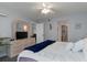 This light bedroom is conveniently located near the bathroom and living room at 175 Kings Hwy # 428 B8, Punta Gorda, FL 33983