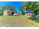 Large backyard with a boat storage and a convenient storage shed at 2611 221St E St, Bradenton, FL 34211