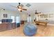 A spacious game room offers a place to relax and have fun at 2611 221St E St, Bradenton, FL 34211