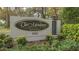 Elegant entrance sign for The Meadows Country Club at 3522 Ferndell, Sarasota, FL 34235
