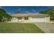 Charming single-story home with a well-manicured lawn, tidy landscaping, and a two-car garage at 3522 Ferndell, Sarasota, FL 34235