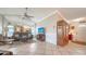 Inviting living room features neutral décor and a decorative ceiling fan, great for relaxation at 4131 Salernes Ave # 3051, Sarasota, FL 34233
