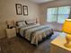 Comfortable bedroom with neutral tones, featuring a queen size bed and dresser at 425 30Th W Ave # C104, Bradenton, FL 34205