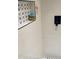 Modern shower with white subway tile, patterned inset, black fixtures, and built-in niche at 4510 El Conquistador Pkwy # 105, Bradenton, FL 34210