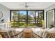 Comfortable balcony featuring seating with views of lush greenery and an inviting outdoor space at 5014 Marshfield Rd # 30, Sarasota, FL 34235