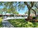Enjoy the community pool with seating and well maintained landscaping at 6007 Vivienda Dr # 29, Bradenton, FL 34207
