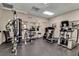 Community gym with modern weight machines, treadmill, and exercise equipment at 6101 34Th W St # 9C, Bradenton, FL 34210