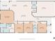 Detailed floor plan showcasing layout of the living room, bedrooms, kitchen and garage at 6708 162Nd E Pl, Parrish, FL 34219