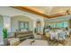 Elegantly appointed dining area with modern furnishings, plants and soft, neutral tones at 7528 Ascot Ct, Bradenton, FL 34201