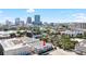 Aerial view of townhomes with a city view and surrounding neighborhood at 845 Burlington N Ave, St Petersburg, FL 33701