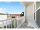 Outdoor balcony provides seating with views of the surrounding neighborhood at 845 Burlington N Ave, St Petersburg, FL 33701