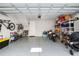 Spacious garage with epoxy floors, storage and room for two cars or recreational vehicles at 845 Burlington N Ave, St Petersburg, FL 33701