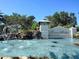 Beautiful community entrance featuring a water feature, landscaping and signage at 1264 Riverscape St # B, Bradenton, FL 34208
