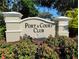 Beautiful community sign with colorful flower beds at 1264 Riverscape St # B, Bradenton, FL 34208