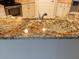 Close-up of kitchen island with granite countertop, sink and faucet fixture at 1264 Riverscape St # B, Bradenton, FL 34208