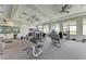 Well-equipped gym with ceiling fans, ample lighting, and various machines at 15507 Sunny Day Dr, Bradenton, FL 34211