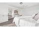 Bright main bedroom with natural light and access to the ensuite bathroom at 221 Duxbury Ave, Port Charlotte, FL 33952