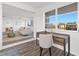 Home office space with hardwood floors, desk, and large window at 221 Duxbury Ave, Port Charlotte, FL 33952