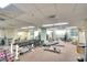 Well-equipped gym featuring weights, machines, mirrors, and ample workout space at 2608 Waterford Way # B, Palmetto, FL 34221