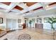 Elegant lobby features tile flooring, coffered ceilings, comfortable seating, and decorative accents at 2608 Waterford Way # B, Palmetto, FL 34221