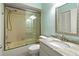 Bathroom with tub and shower combo, and a white marble vanity at 4729 Peridia E Blvd, Bradenton, FL 34203