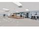 Event hall features a stage, A/V equipment, and comfortable seating for community events at 517 Tampico Dr, North Port, FL 34287
