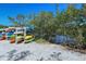 Kayak storage near a scenic waterway surrounded by native trees, perfect for active outdoor living at 5230 Landings Blvd # 101, Sarasota, FL 34231